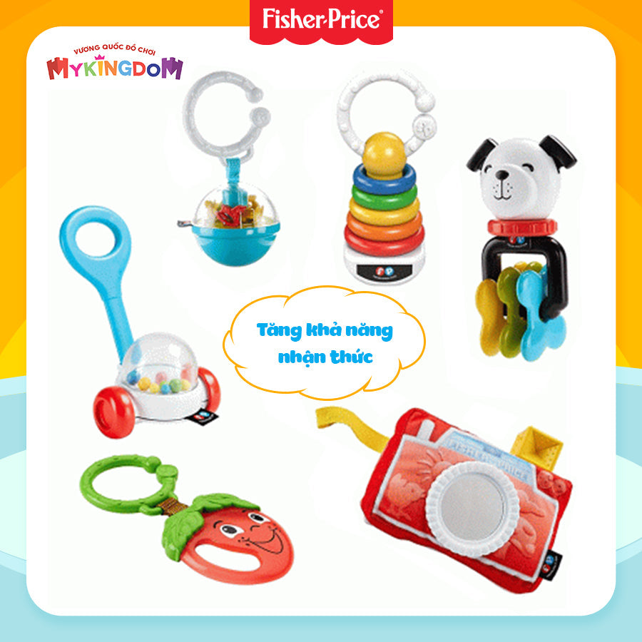 Bộ đồ chơi lục lạc cho bé nhỏ FISHER PRICE MATTEL FBH63