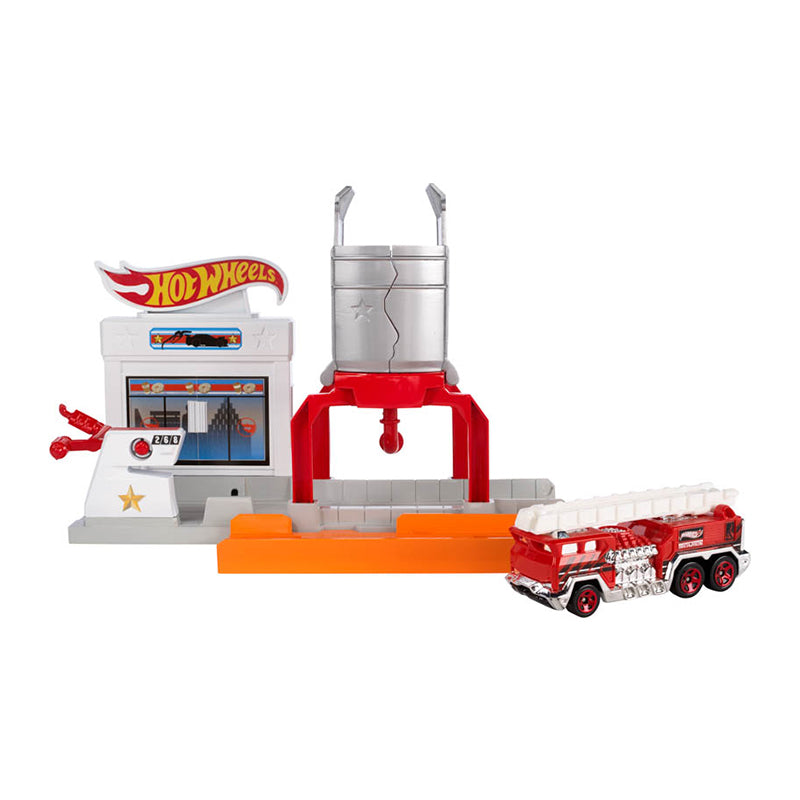 Bộ Hot Wheels trạm xăng nổ tung HOT WHEELS FJN34