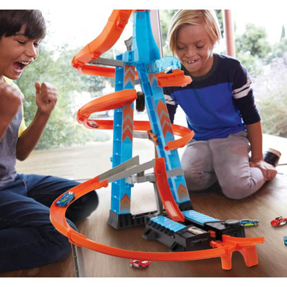 Bộ thử thách Hot Wheels Tòa Tháp Trọc Trời Lượn Vòng HOT WHEELS GJM76