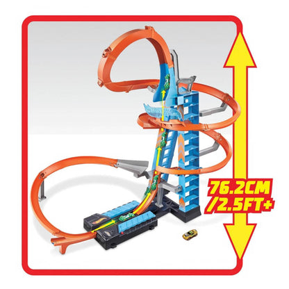 Bộ thử thách Hot Wheels Tòa Tháp Trọc Trời Lượn Vòng HOT WHEELS GJM76