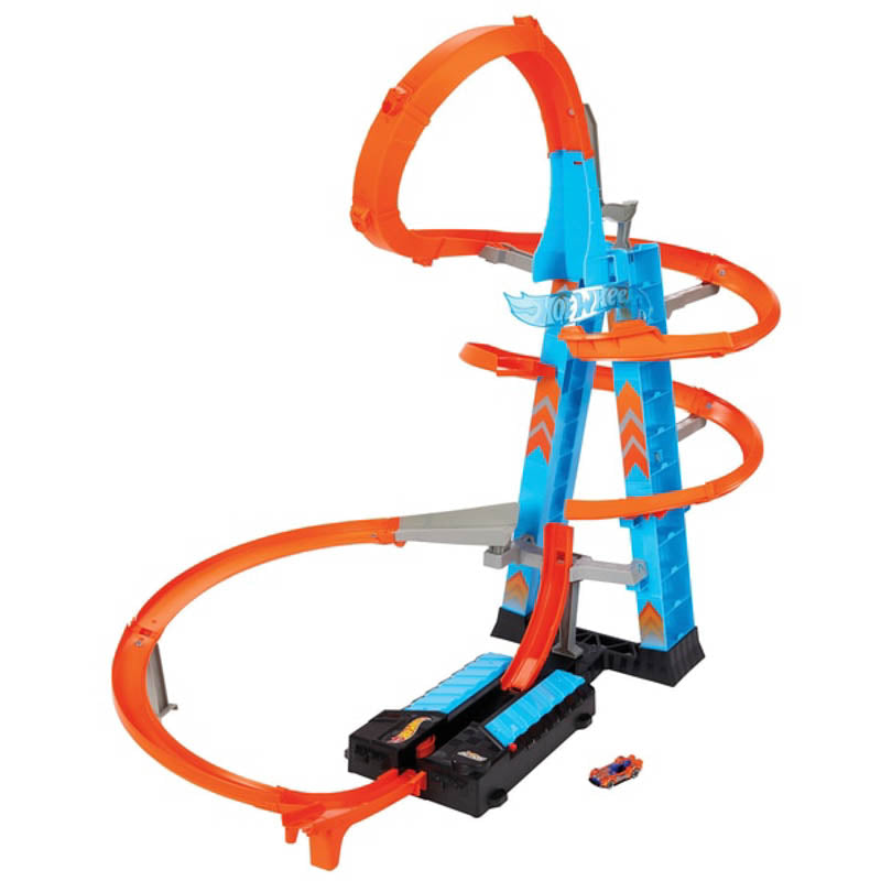 Bộ thử thách Hot Wheels Tòa Tháp Trọc Trời Lượn Vòng HOT WHEELS GJM76