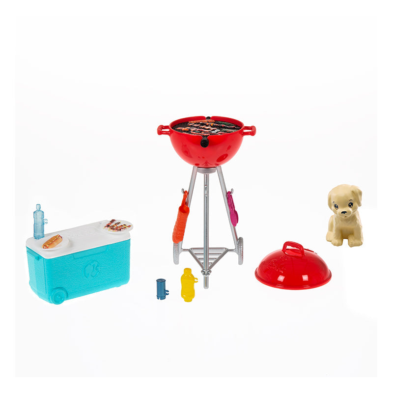 Bộ phòng chơi mini Barbie BBQ Tiệc Nướng Ngoài Trời BARBIE GRG75