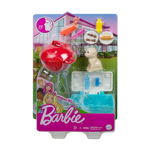 Bộ phòng chơi mini Barbie BBQ Tiệc Nướng Ngoài Trời BARBIE GRG75