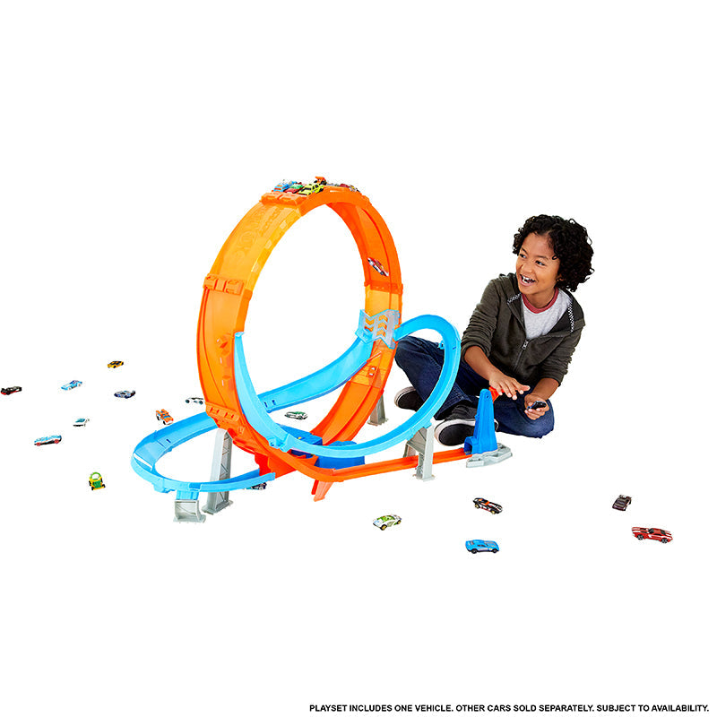 Bộ Hot Wheels đường đua xoắn ốc cực đại HOT WHEELS GTV14