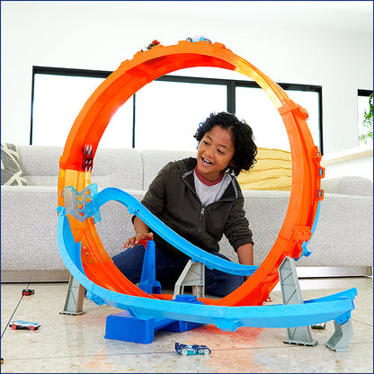 Bộ Hot Wheels đường đua xoắn ốc cực đại HOT WHEELS GTV14