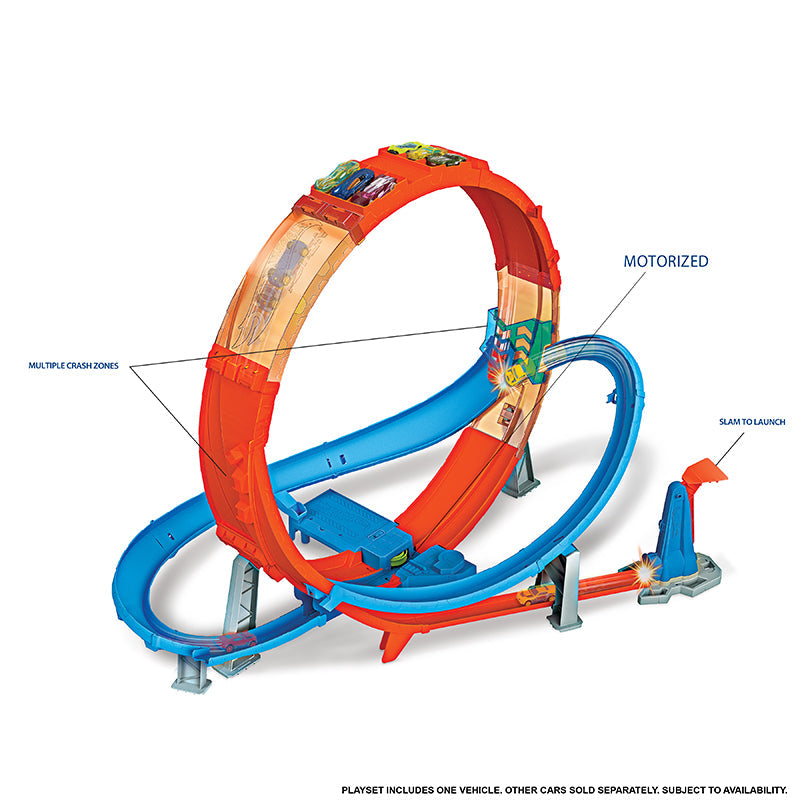 Bộ Hot Wheels đường đua xoắn ốc cực đại HOT WHEELS GTV14