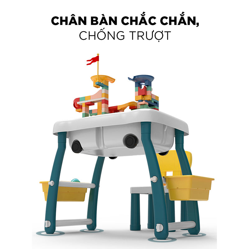 Bàn học kèm ghế cho bé size lớn PEEK A BOO H304-A