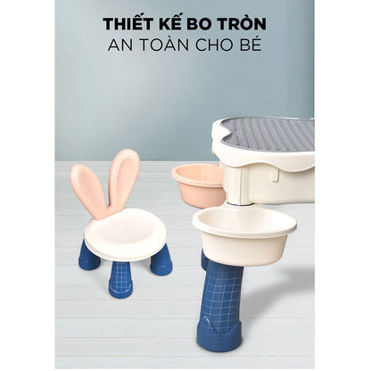 Bàn học kèm ghế cho bé size vừa PEEK A BOO H602-B