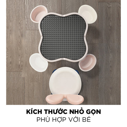 Bàn học kèm ghế cho bé size vừa PEEK A BOO H602-B