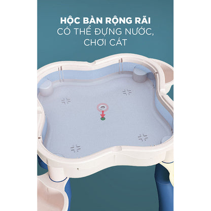 Bàn học kèm ghế cho bé size vừa PEEK A BOO H602-B