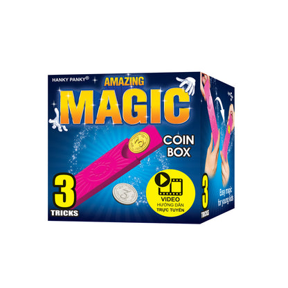 Bộ 3 trò ảo thuật hấp dẫn cùng Chiếc hộp và Đồng xu Hanky Panky HP1510