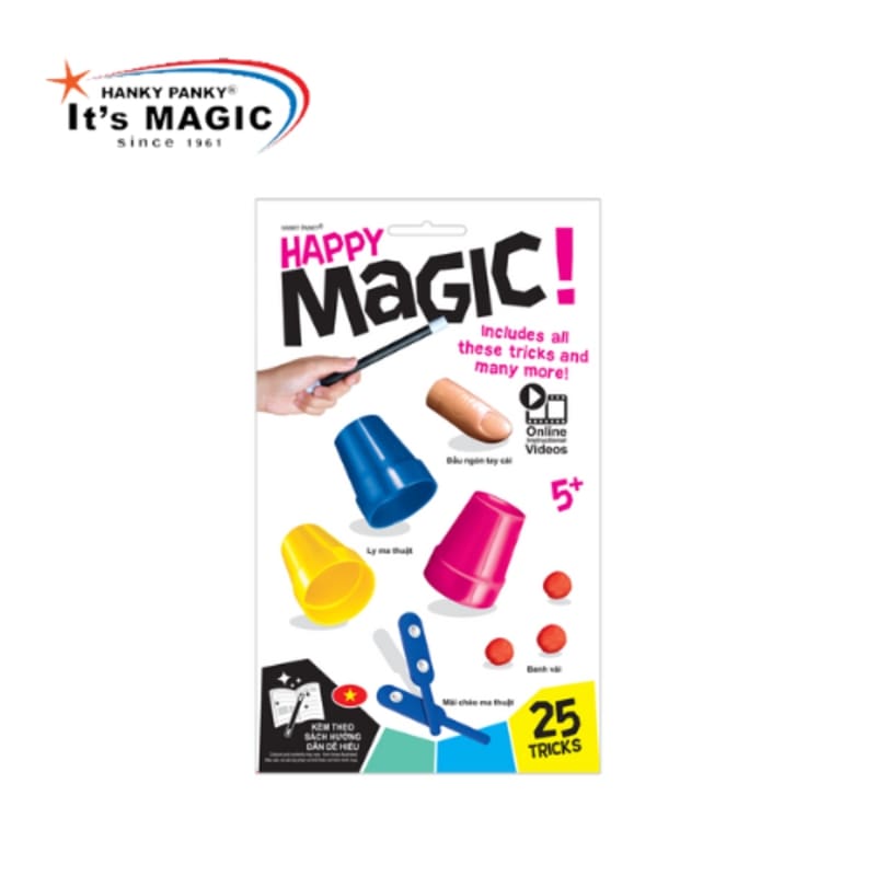 Bộ Happy Magic 25 trò ảo thuật cùng ly và bóng Hanky Panky HP1941