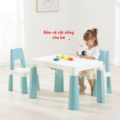 Bàn học kèm ghế cho bé PEEK A BOO PAB019