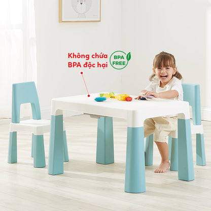 Bàn học kèm ghế cho bé PEEK A BOO PAB019