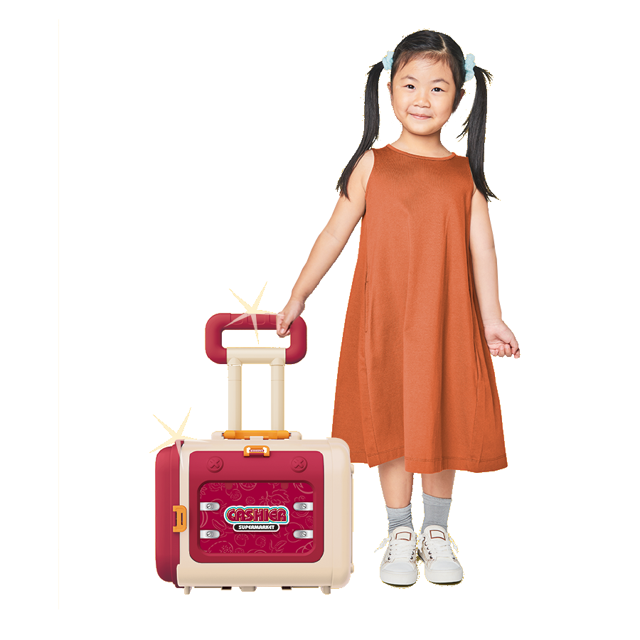 Bộ vali siêu thị 3 trong 1  46 chi tiết SWEET HEART SH0010
