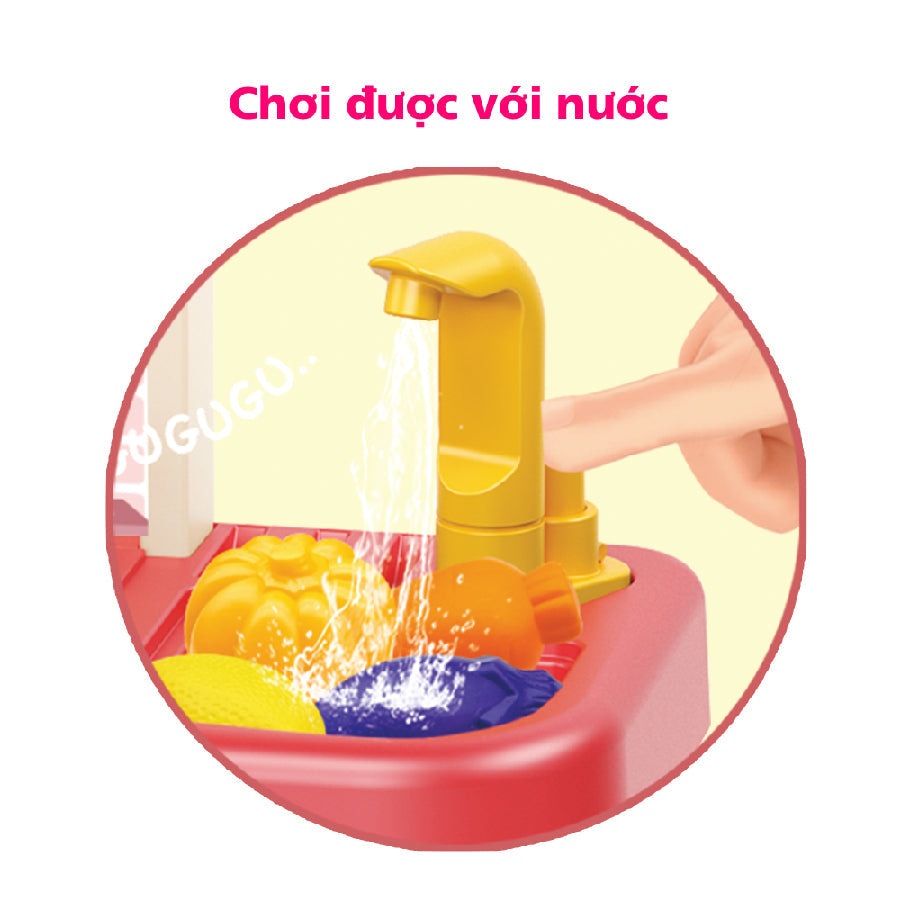 Bộ Bếp Hồng Lớn 43 Chi Tiết SWEET HEART SH0059