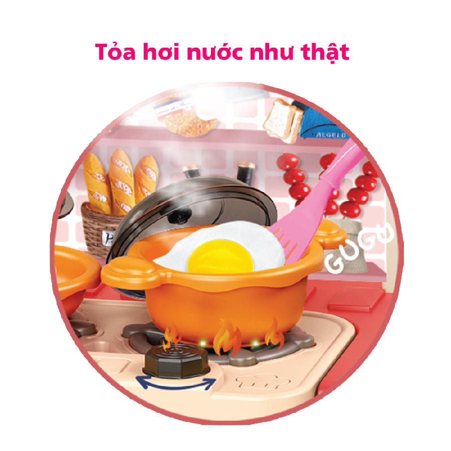 Bộ Bếp Hồng Lớn 43 Chi Tiết SWEET HEART SH0059