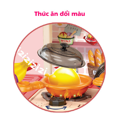 Bộ Bếp Hồng Lớn 43 Chi Tiết SWEET HEART SH0059