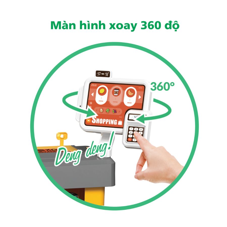 Bộ Quầy Thu Ngân Kèm Xe Đẩy Khổng Lồ SWEET HEART SH668-130