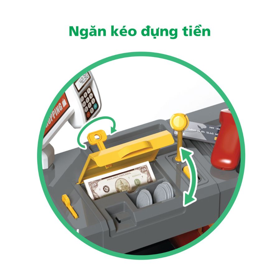 Bộ Quầy Thu Ngân Kèm Xe Đẩy Khổng Lồ SWEET HEART SH668-130