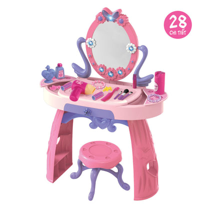 Bộ bàn ghế trang điểm hồng đáng yêu SWEET HEART SH8302