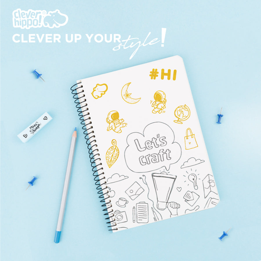 Bộ Golden Sticker lấp lánh Golden CLEVERHIPPO STICKER01