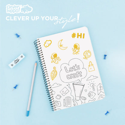 Bộ Golden Sticker lấp lánh Golden CLEVERHIPPO STICKER01