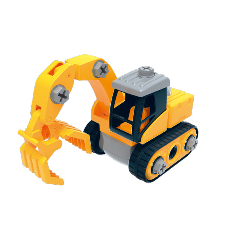 Bộ đồ chơi lắp ráp Vecto DIY-Hai xe công trình kèm theo nón VECTO VT1035