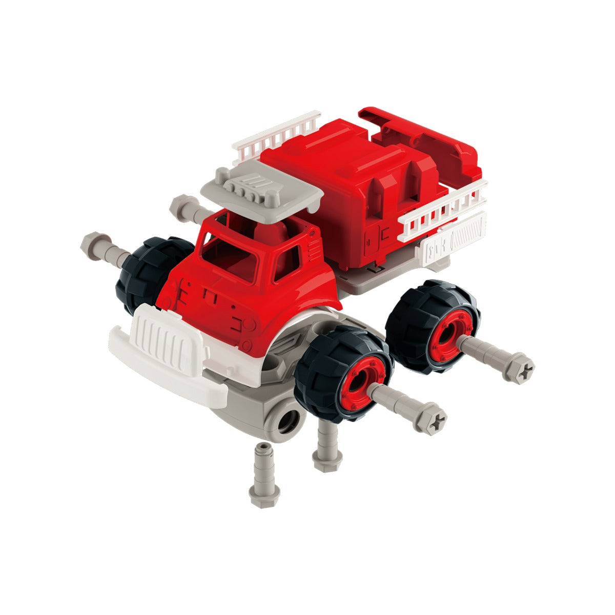 Bộ đồ chơi lắp ráp Vecto DIY  - 4 xe cứu hỏa VECTO VT1061
