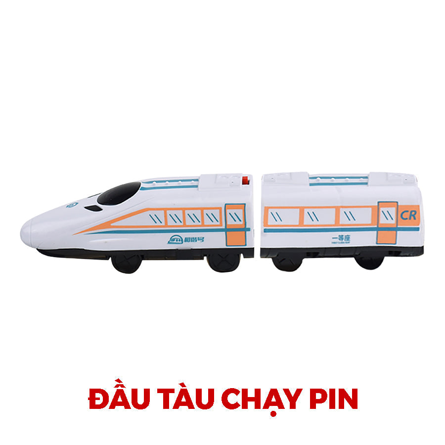 Bộ đồ chơi lắp ráp đường ray và tàu điện cao tốc chạy pin VECTO VT1628-11