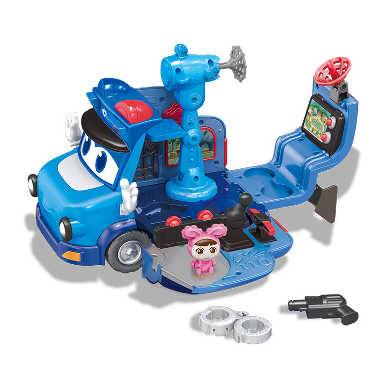 Bộ Playset Xe cảnh sát GoGo Justin GOGO BUS YS3023C
